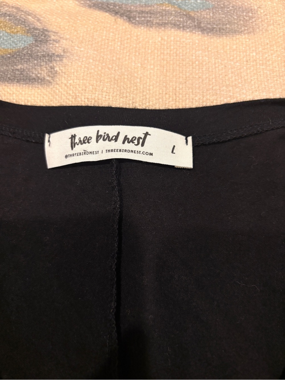 Three Bird Nest Black Button-Front Wide-Leg Jumpsuit with Pockets - Picture 2 of 2